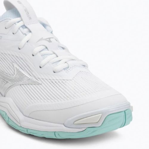 Buty do piłki ręcznej damskie Mizuno Wave Stealth 6 white/blue tint