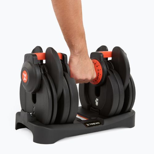 Hantla regulowana XTREXO 24kg EVO czarny