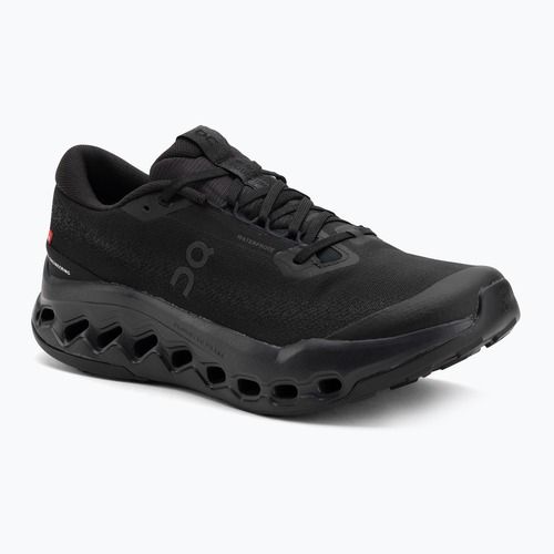 Buty do biegania męskie On Cloudsurfer Trail 2 Waterproof black/black