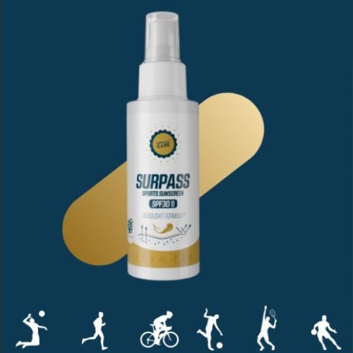 Spray przeciewsłoneczny SURPASS Sports Sunscreen SPF 30+ white