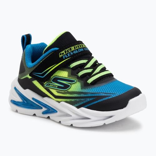 Buty dziecięce SKECHERS Flex-Glow Ultra black/blue/lime