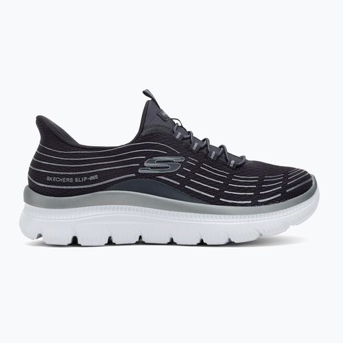Buty damskie SKECHERS Summits Plus Soft Luster charcoal/silver