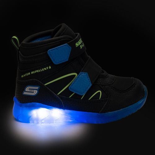 Buty dziecięce SKECHERS Illumi-Brights Splash Beams black/blue/lime