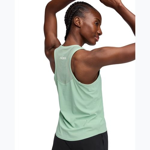 Koszulka do biegania damska HOKA Airolite Tank 2.0 jade