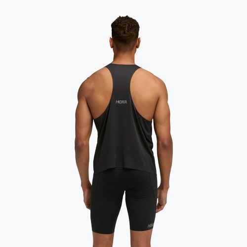 Koszulka do biegania męska HOKA Race Singlet hoka black