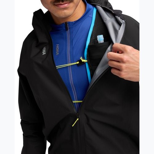 Kurtka do biegania męska HOKA Skybreeze Waterproof GTX black