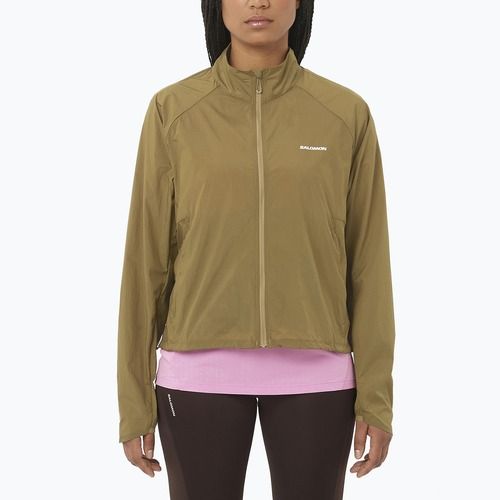 Kurtka do biegania damska Salomon Shakeout Fly brilliant olive
