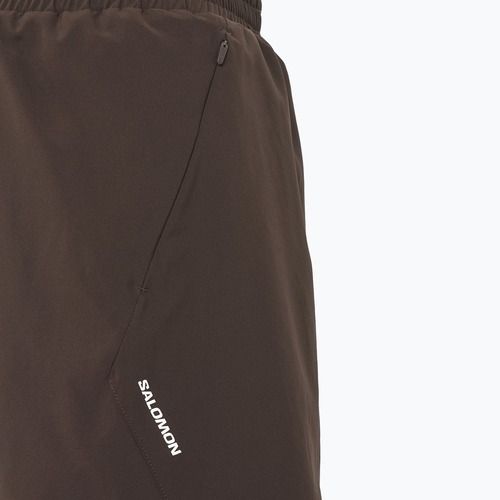 Spodenki do biegania męskie Salomon Shakeout C 2IN1 7" coffee bean