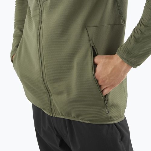 Bluza trekkingowa męska Salomon Essential Lightwarm Full Zip grape leaf