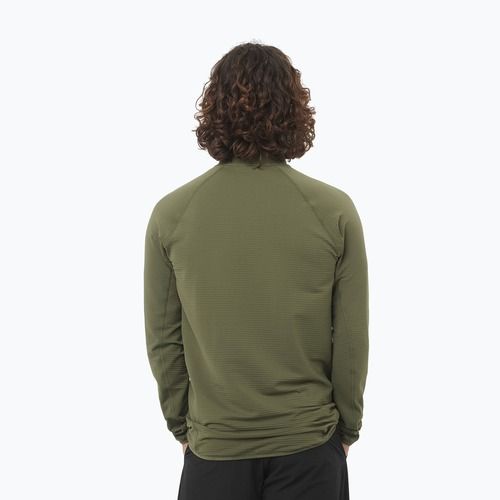 Bluza trekkingowa męska Salomon Essential Lightwarm Full Zip grape leaf