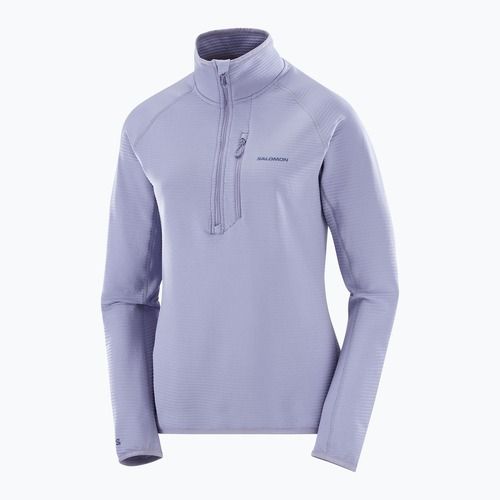 Bluza trekkingowa damska Salomon Essential Lightwarm Half Zip blue granite