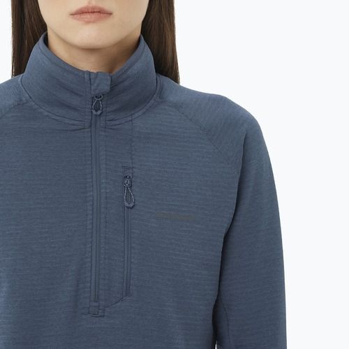 Bluza trekkingowa damska Salomon Essential Lightwarm Half Zip blue night