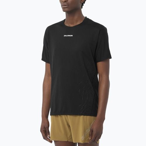 Koszulka do biegania męska Salomon Sense Aero GFX deep black