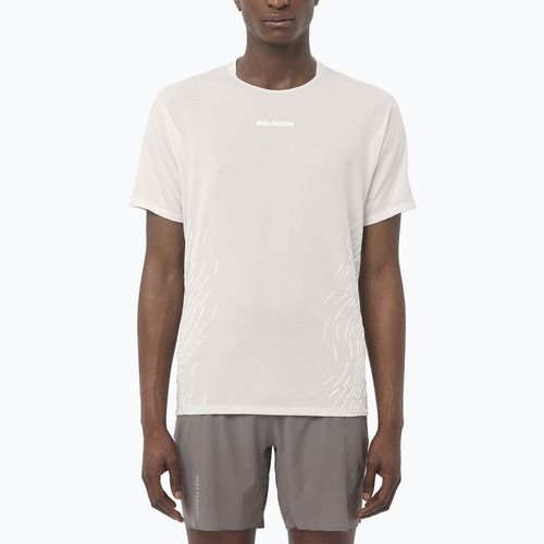 Koszulka do biegania męska Salomon Sense Aero GFX whisper white