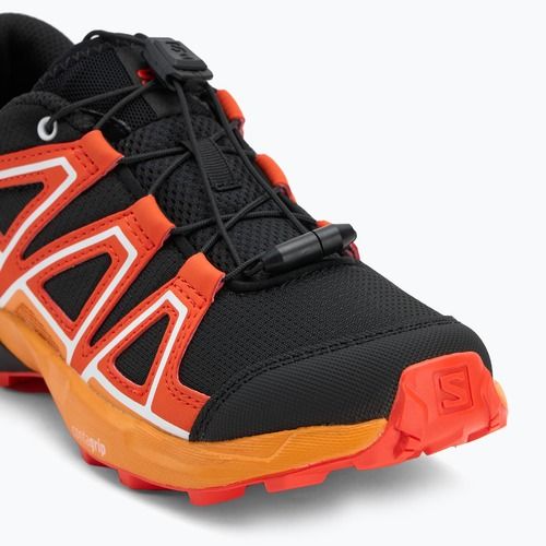 Buty trekkingowe dziecięce Salomon Speedcross black/cherry tomato/turmeric