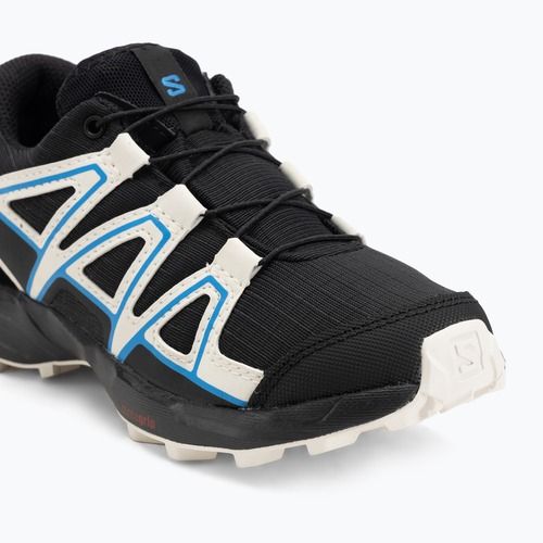 Buty do biegania dziecięce Salomon Speedcross Waterproof black/vanilla ice/french blue