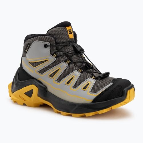 Buty trekkingowe dziecięce Salomon X Ultra Mid GTX castlerock/black/spicy/mustard