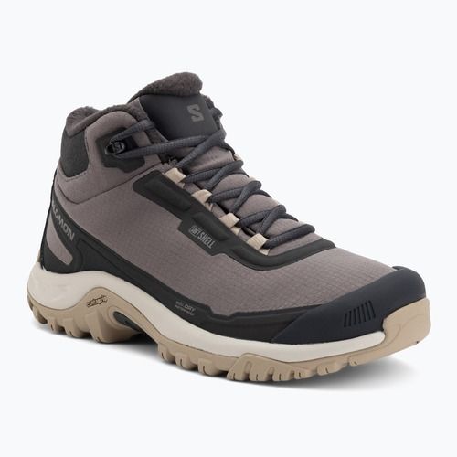Buty trekkingowe damskie Salomon Shelter WP plum kitten/phantom/desert tan