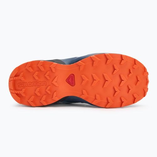 Buty do biegania dziecięce Salomon Speedcross Waterproof dark navy/dark blue/red orange