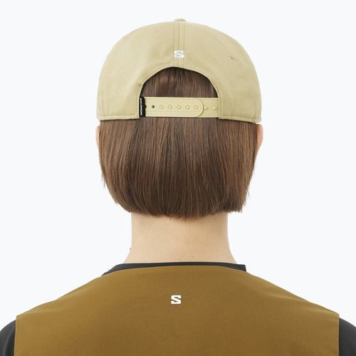 Czapka z daszkiem Salomon Logo Flat gray green