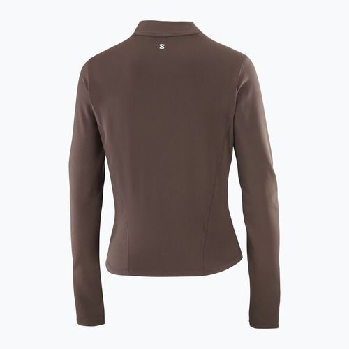 Longsleeve do biegania damski Salomon Bliss coffee bean