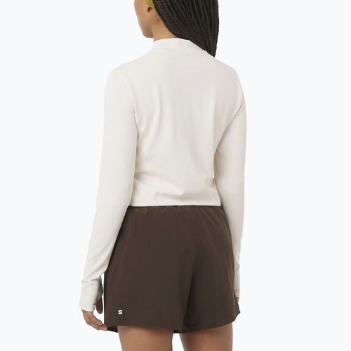 Longsleeve do biegania damski Salomon Bliss whisper white