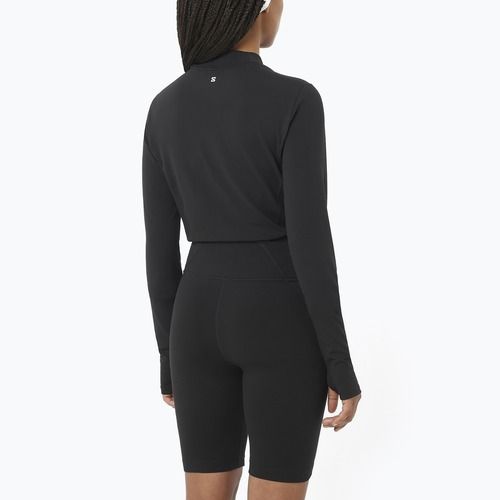 Longsleeve do biegania damski Salomon Bliss deep black