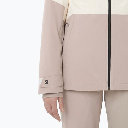 Kurtka narciarska damska Salomon Highland whisper white/etherea