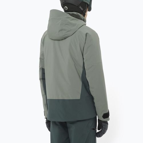 Kurtka narciarska męska Salomon Brilliant 2.0 sedona sage/green