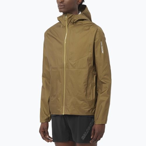 Kurtka do biegania męska Salomon Bonatti Waterproof brilliant olive