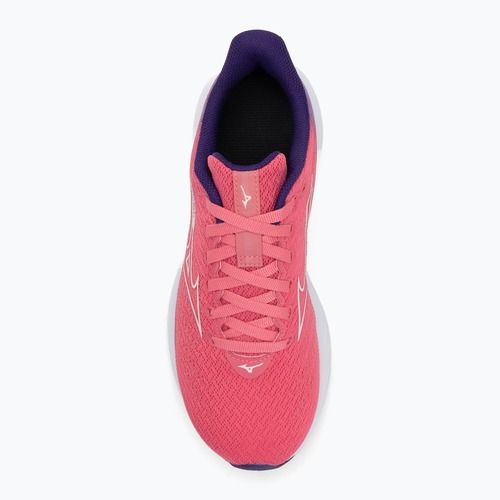 Buty do biegania dziecięce Mizuno Enerzy Rider Jr camelliarose/ snowwhite/violiet