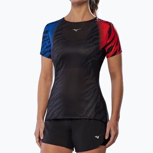 Koszulka do biegania damska Mizuno DryAeroFlow Graphic Tee oni red