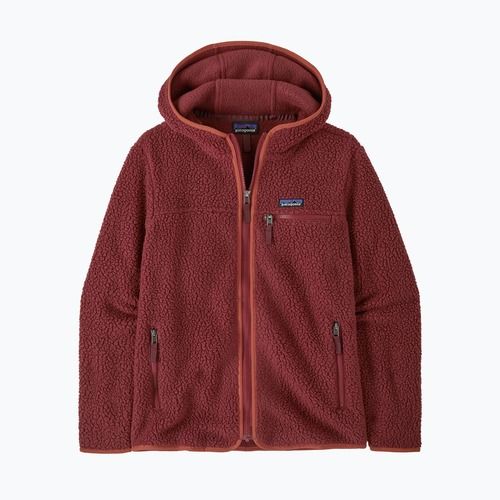 Bluza polarowa damska Patagonia Retro Pile Hoody sequoia red