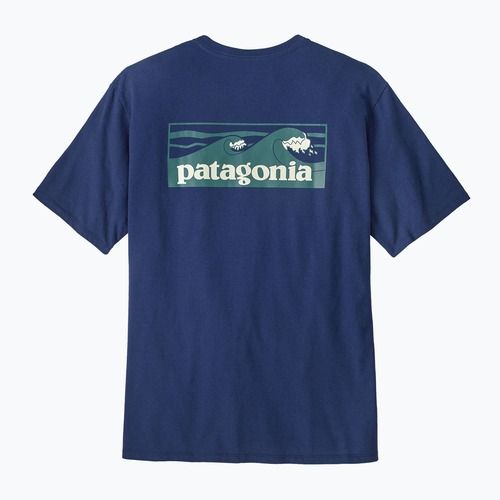 Koszulka męska Patagonia Boardshort Logo Pocket Responsibili clement blue