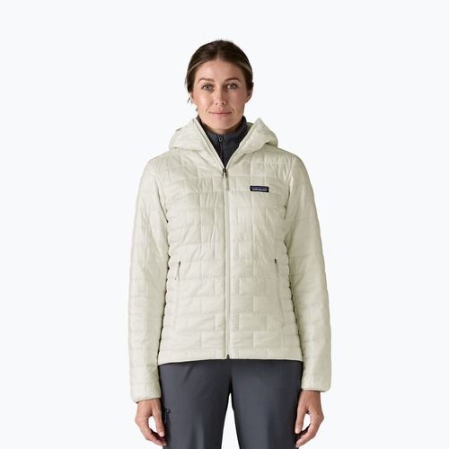 Kurtka ocieplana damska Patagonia Nano Puff Hoody birch white
