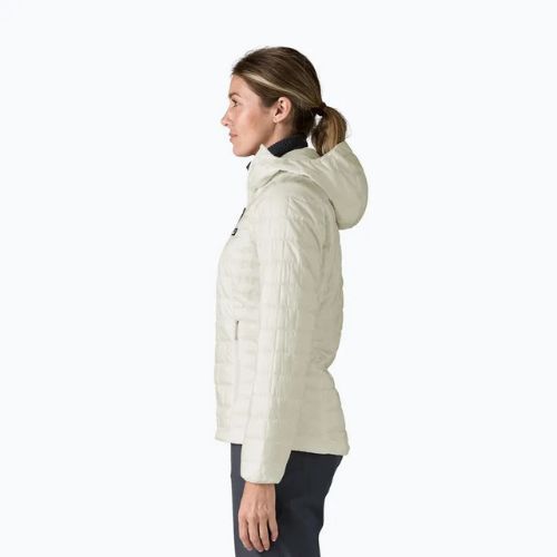Kurtka ocieplana damska Patagonia Nano Puff Hoody birch white