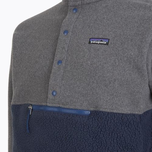 Bluza trekkingowa męska Patagonia Retro Pile 1/2 Snap P/O new navy w/nickel