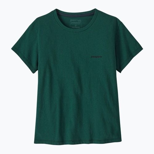 Koszulka damska Patagonia P-6 Logo Responsibili-Tee cascade green