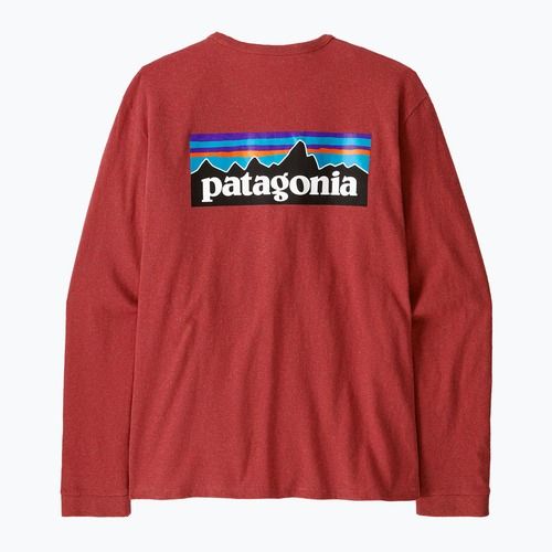 Longsleeve damski Patagonia P-6 Logo Responsibili-Tee potters red