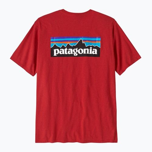 Koszulka męska Patagonia P-6 Logo Responsibili-Tee amanita red