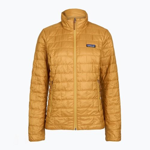 Kurtka ocieplana damska Patagonia Nano Puff smolder talon gold