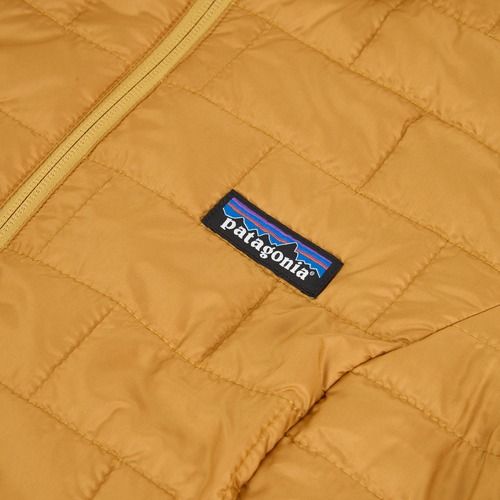 Kurtka ocieplana damska Patagonia Nano Puff smolder talon gold