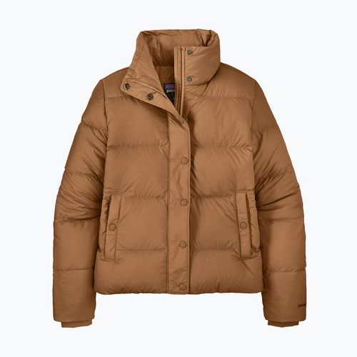 Kurtka puchowa damska Patagonia Silent Down deer brown