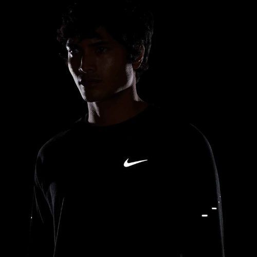 Longsleeve do biegania męski Nike Stride Dri-Fit Waffle Crew black