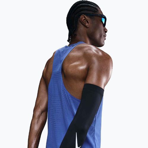 Koszulka do biegania męska Nike AeroSwift Dri-Fit ADV comet blue/black