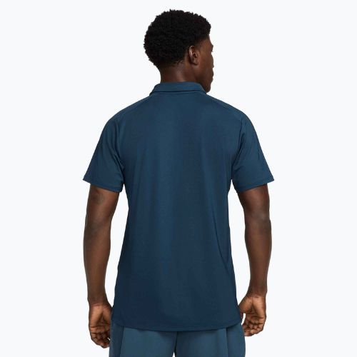 Koszulka polo tenisowa męska Nike Court Dri-Fit Advantage armory navy/white/white
