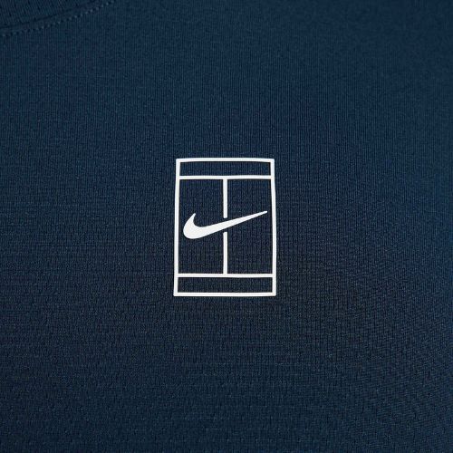 Koszulka tenisowa męska Nike Court Dri-Fit Advantage armory navy/white