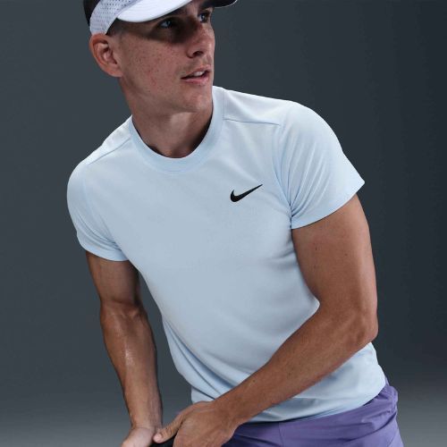 Koszulka tenisowa męska Nike Court Dri-Fit Victory celestine blue/black