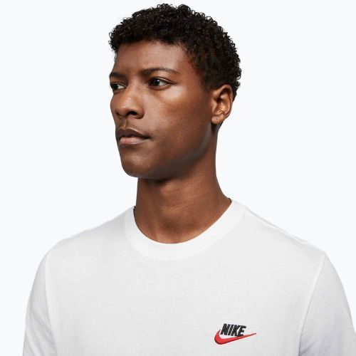 Koszulka męska Nike Sportswear Club white/black/university red
