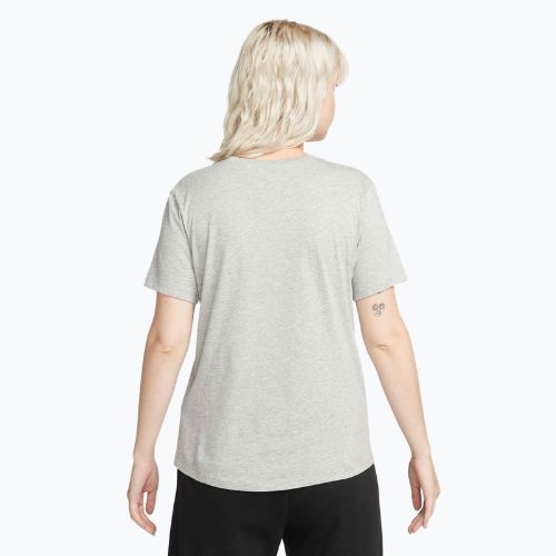 Koszulka damska Nike Sportswear Club Essentials Logo dark grey heather/black